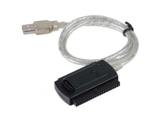 Кабель-адаптер USB 2.0 AM <-> SATA/IDE (2.5"/3.5") , внешний БП, Vcom <VUS7056>