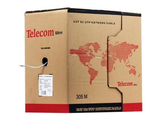 Кабель "Telecom Ultra" Base  UTP 2 пары кат. 5е (бухта 305м) омедненный  TUS 42048