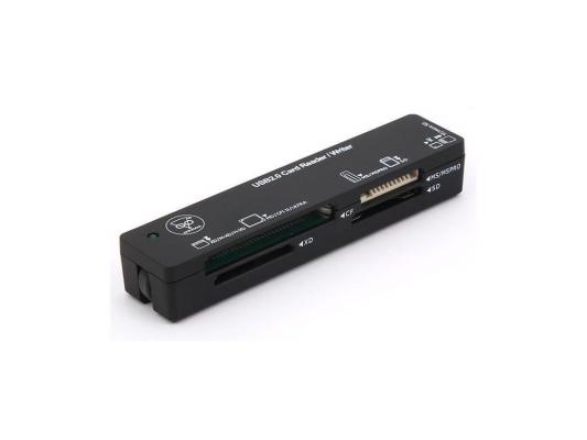 Карт-ридер USB 2.0 Konoos UK-25, 6 разъемов для карт памяти (SD/SDHC/MS/MSPro/XD/CF/T-F/M2), блистер