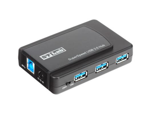 Концентратор USB 3.0/2.0 Hub ST-Lab U-770, 7 Ports (3xUSB 3.0 + 4xUSB 2.0), Black, P/a, Ret
