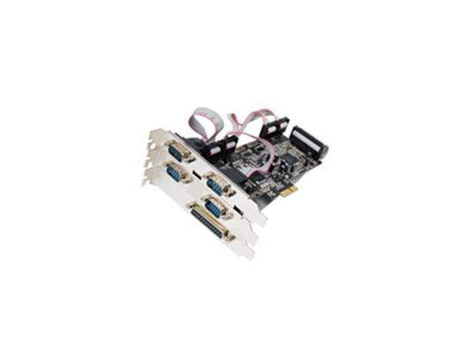 Концентратор USB ST-Lab i461  PCI-E x1  5 ext (4xCOM+ 1x LPT ) ,Retail
