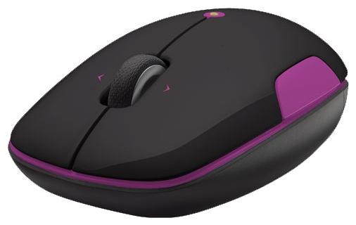 Мышь беспроводная Logitech M345 чёрный фиолетовый — 910-002595