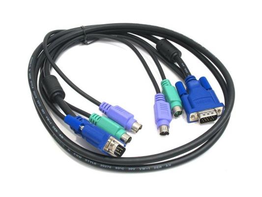 Комплект кабелей D-Link DKVM-CB5 для DKVM - 2хPS/2,1xVGA, 5м