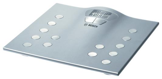 Весы напольные Bosch PPW2250 серебристый