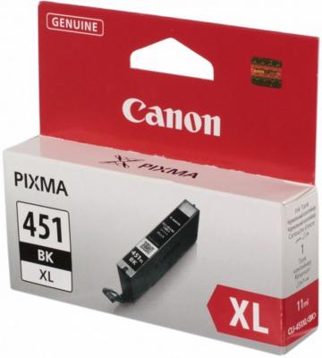 Картридж Canon CLI-451BK XL чёрный. MG6340, MG5440, IP7240 . 1130 страниц.(10*15)
