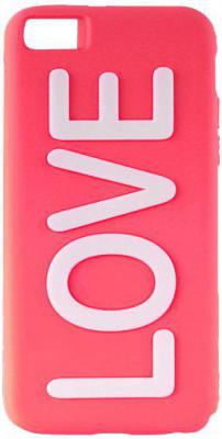 Чехол (клип-кейс) PURO Night Glow Love Cover для iPhone 5C розовый IPCCLOVEPNK