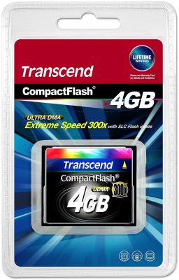 Карта памяти Compact Flash Card 4GB Transcend 300x TS4GCF300