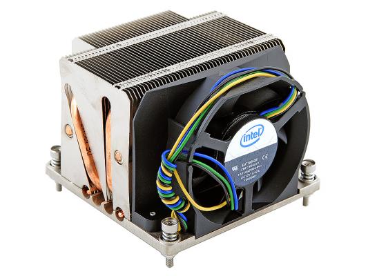 Кулер для процессора Intel STS100C, Socket 1366 (Cu+Al+тепловые трубки) Active/2U passive