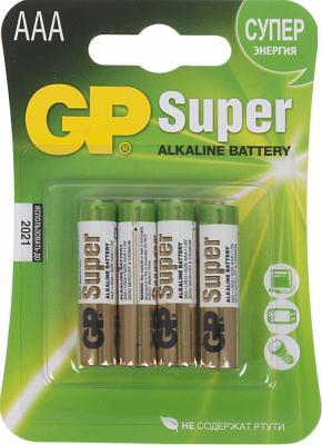 Батарейки GP Super Alkaline 24A LR03 AAA 4 шт