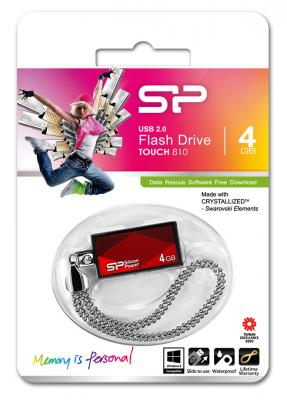 Флешка USB 4Gb Silicon Power Touch 810 SP004GBUF2810V1R красный
