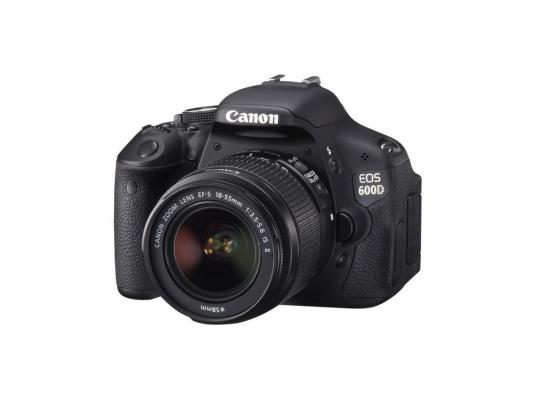 Зеркальная фотокамера Canon EOS 600D Kit EF-S 18-55 ISII 18Mp черный