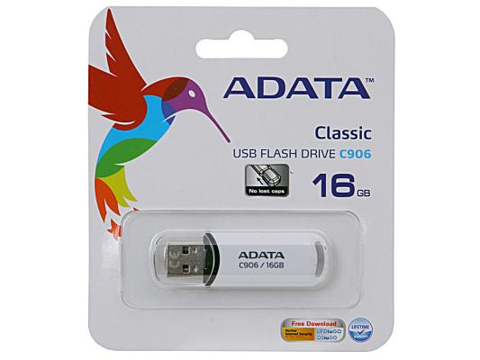 Флешка USB 16Gb A-Data C906 AC906-16G-RWH белый
