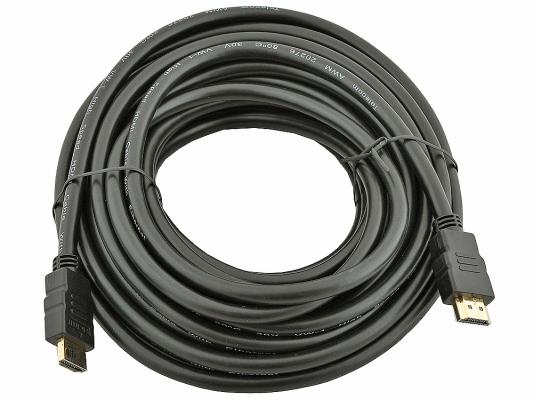 Кабель HDMI 10м VCOM Telecom v1.4 W/Ethernet/3D CG501D-10M с позолоченными контактами