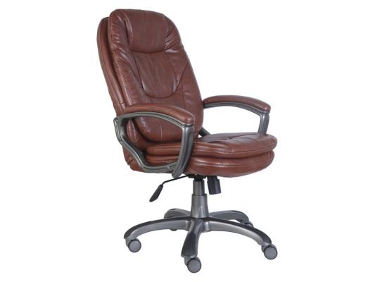 Кресло Buro CH-868AXSN/Brown пластик темно-серый искусственная кожа коричневый