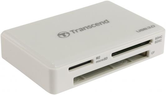 Картридер внешний Transcend TS-RDF8W USB3.0 CF/microSD/MMC/SD/SDHC/TF/MSduo/MSmicro белый