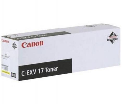Тонер-картридж Canon C-EXV17Y для iRC 4080i/4580i. Жёлтый. 30000 страниц.