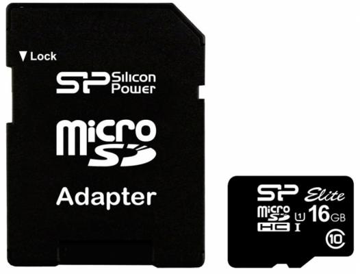 

Карта памяти Micro SDHC 16GB Silicon Power Class 10 + адаптер SD (SP016GBSTHBU1V10-SP