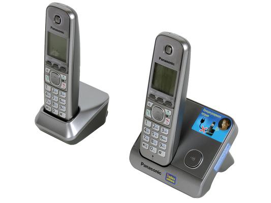 Телефон DECT Panasonic KX-TG6712RUM серый