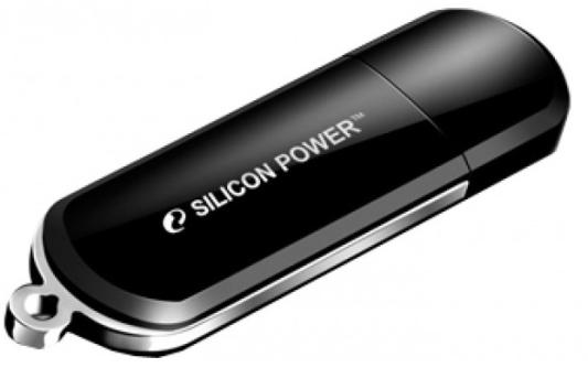 Внешний накопитель <USB2.0>  64Gb Silicon Power Luxmini 322 Black (SP064GBUF2322V1K)