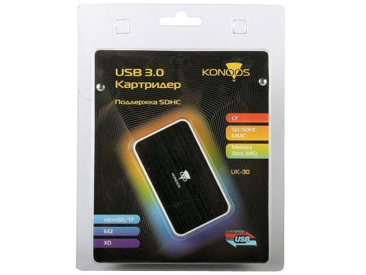 Карт-ридер USB 3.0 Konoos UK-30