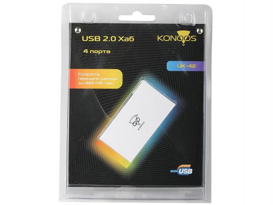Четырехпортовый USB разветвитель Konoos UK-42