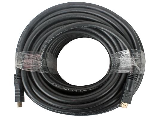Кабель HDMI 30м Gembird CC-HDMI4-30M круглый черный