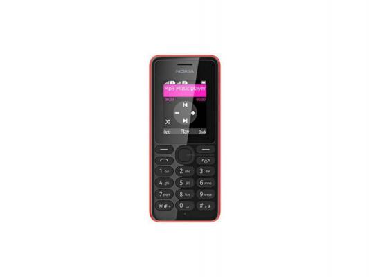 Мобильный телефон NOKIA 108 Dual Sim красный 1.8"