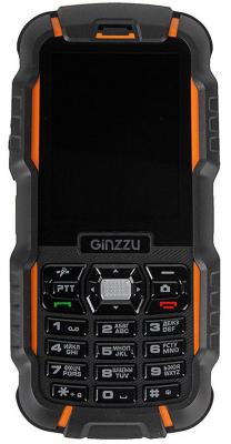 Мобильный телефон GINZZU R6 DUAL черный оранжевый 2.4"