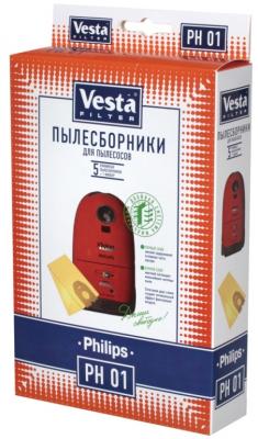 Комплект пылесборников Vesta PH 01 5шт + фильтр