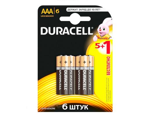 Батарейки Duracell Basic AAA 6 шт