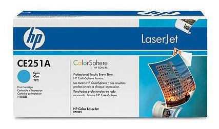 Картридж HP CE251A №504А голубой для Color LaserJet CM3530 CP3525 7000стр
