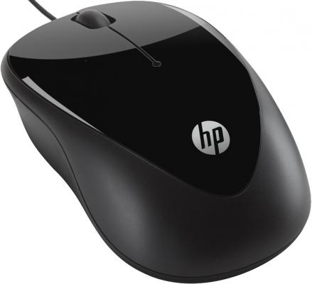 Мышь проводная HP X1000 чёрный USB H2C21AA