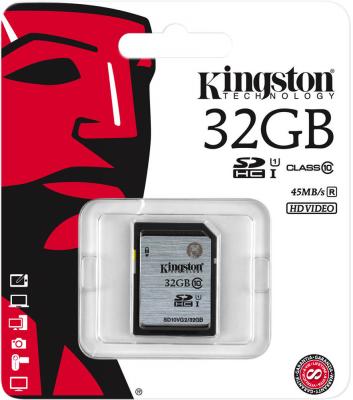 Карта памяти SDHC 32Gb Kingston Video Class10