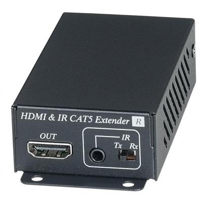 Приёмник SC&T HE02EIR для HDMI сигнала и сигнала ИК по одному кабелю витой пары CAT6 до 70м
