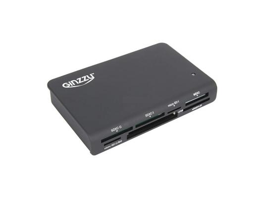 Карт-ридер USB 3.0 Ginzzu GR-336B Black