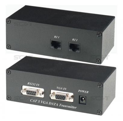 Комплект SC&T VD01 приемник+ передатчик для передачи VGA и RS-232 135м