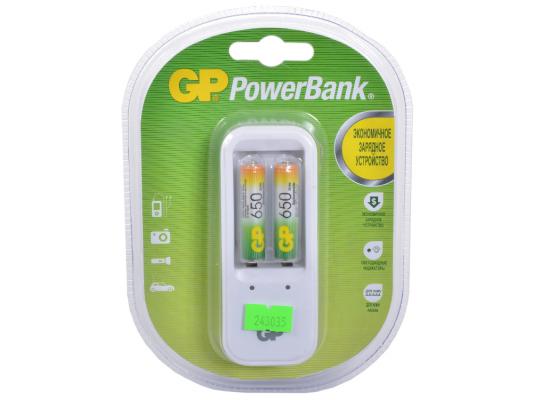 Зарядное устройство + аккумуляторы GPBI PB410GS65-2CR2 650 mAh AAA 2 шт
