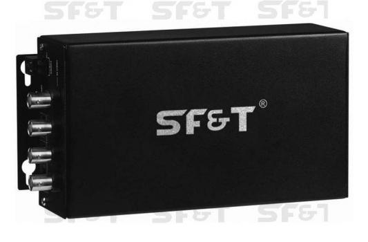 Передатчик SC&T SF40A2S5T/W-N 4 каналов видео + 1 канала аудио цифровой одномодовый