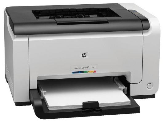 Принтер лазерный HP Color LaserJet Pro CP1025nw <CE918A> A4, 16/4стр/мин,64 Мб, Ethernet, USB 2.0