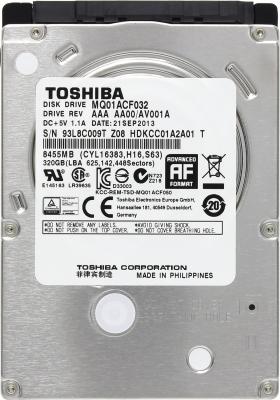 Жесткий диск для ноутбука 2.5" 320 Gb 7200rpm 16Mb Toshiba SATAIII MQ01ACF032