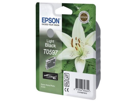 Картридж Epson C13T05974010 T059740 для Epson R2400 светло-черный