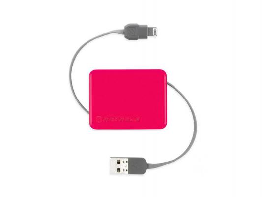 Переходник Scosche 026I2BOXPK USB to Lightning 90см розовый
