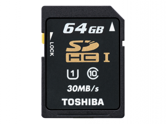 Карта памяти SDHC 64Gb Class 10 Toshiba THN-N301R0640E4 N301