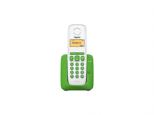 Р/Телефон Dect Gigaset A130 GREEN белый/зеленый