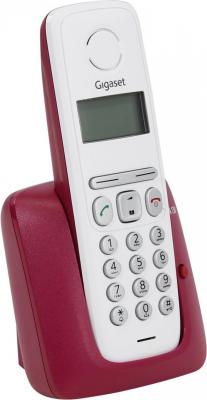 Р/Телефон Dect Gigaset A130 BORDEAUX белый/бордовый