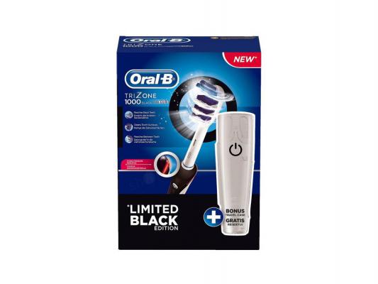 Зубная щётка Braun Oral-B Trizone 1000 черный + бесплатный футляр для путешествий