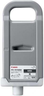 Струйный картридж Canon PFI-701 MBK черный матовый iPF8000/8000S/8100/9000/9000S