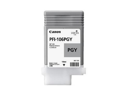 Струйный картридж Canon PFI-106 PGY фото серый для iPF6400/6450