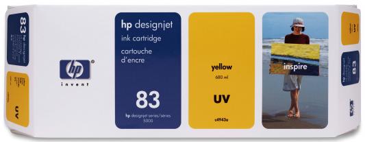 Струйный картридж HP C4943A №83 желтый для HP DesignJet 5500