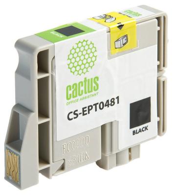 Струйный картридж Cactus CS-EPT0481 черный для Epson Stylus Photo R200/R220 R300/R320